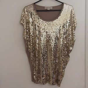 Michael Kors Top - Gold Sequins