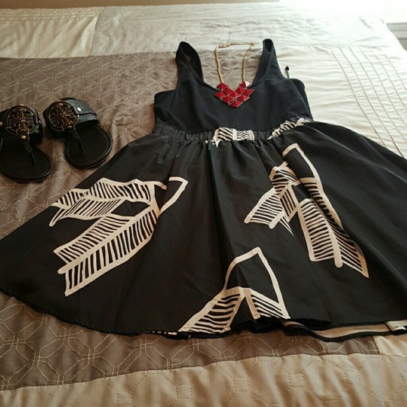 Black and white dress