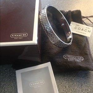 Coach Silver Bangle. Brand new with tags.