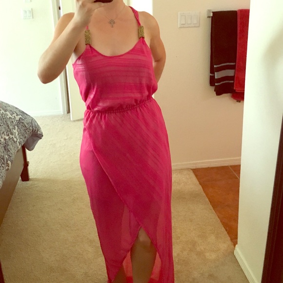 Bright pink hi-lo