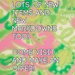 New items and new markdowns