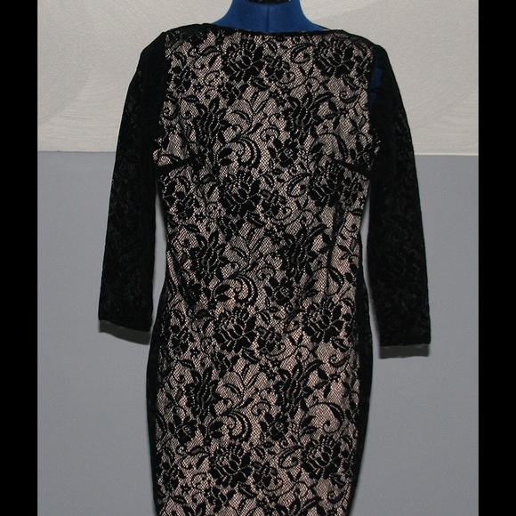 Lacy dress with open back