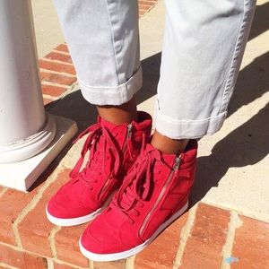 Rock & Republic Women's High Top Sneaker Wedges