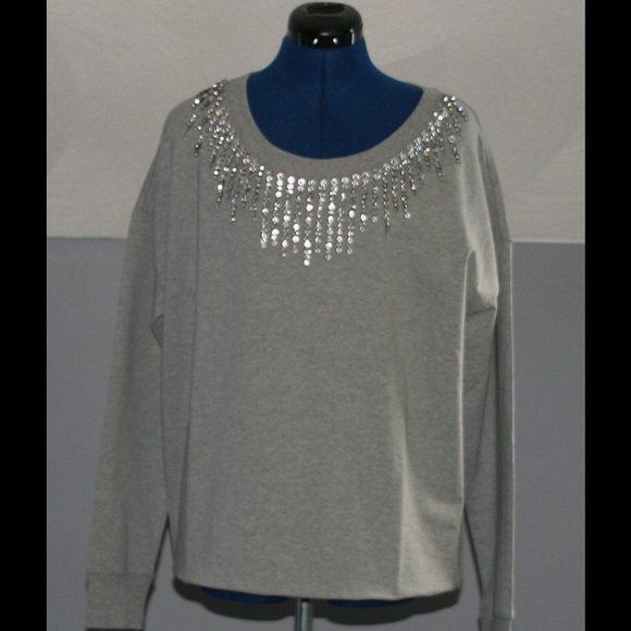 Jeweled sweatshirt.