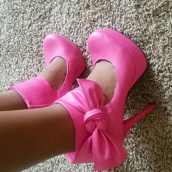 Hot pink heels