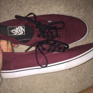 Burgundy vans
