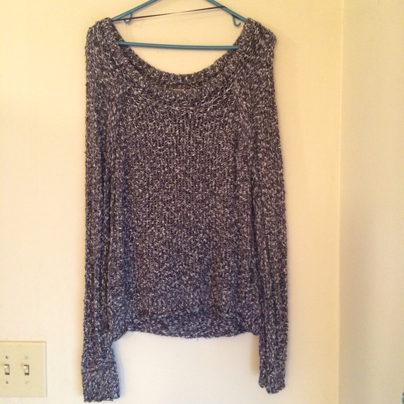 Gray sweater.