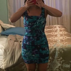 Express multicolor cocktail dress