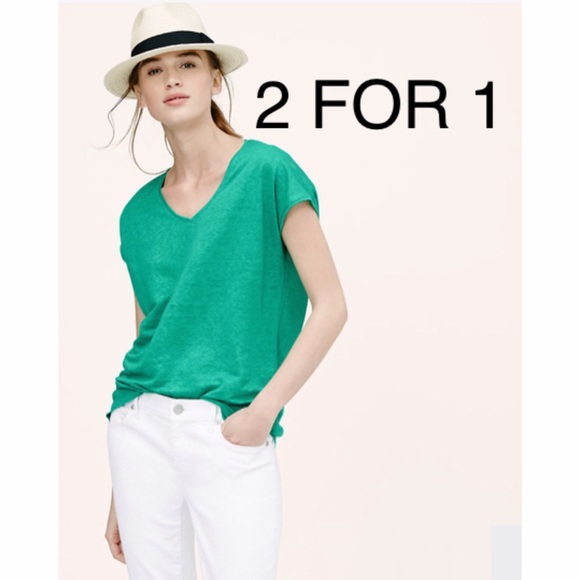 LOFT Slouchy Linen Tees