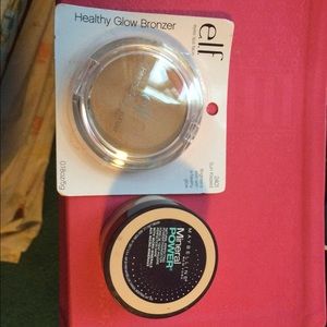 Elf bronzer in sun kissed. Maybelline powder.