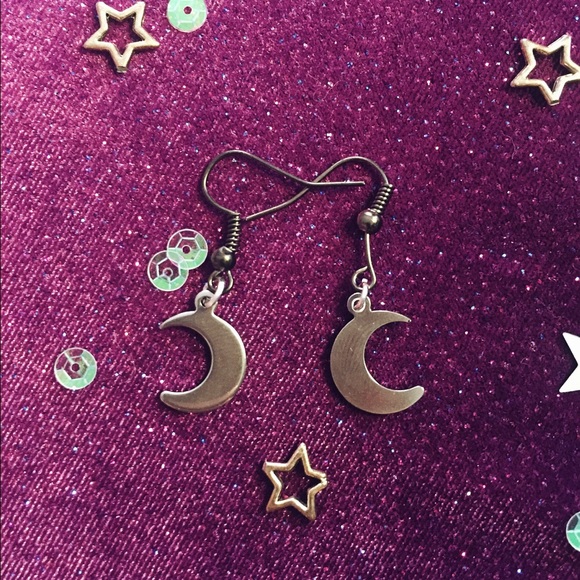 Silver Moon Earrings