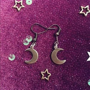 Silver Moon Earrings