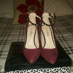 Burgundy pumps