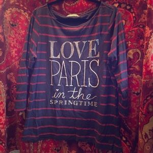 Long sleeved shirt. Only worn one time.