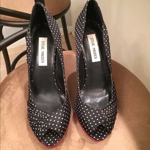 Steve Madden sexy red polkadots platform heels💋👠