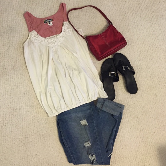 {Desigual} Cream Tank