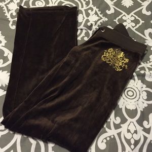 Brown Juicy Couture Velour pants
