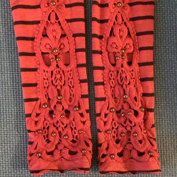 Free People Thermal Top with Lacy Cuffs - Picture 4 of 4