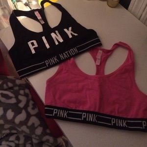Victoria's Secret pink bra tops