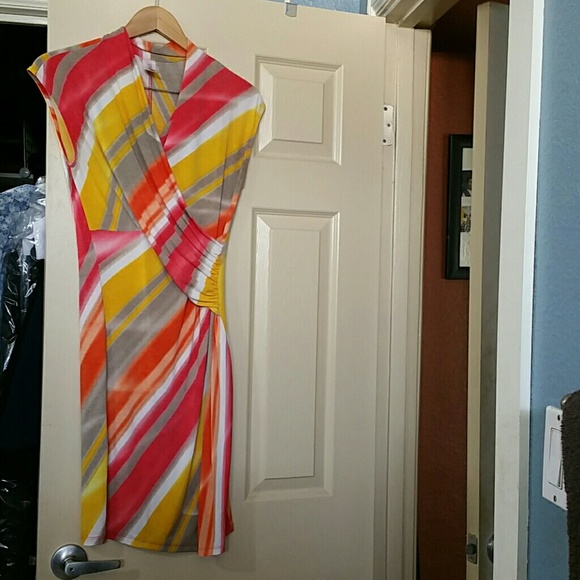 Multicolor form fitting dress