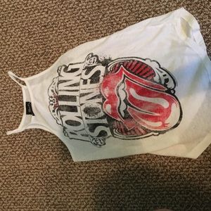 Rolling Stones high neck tank