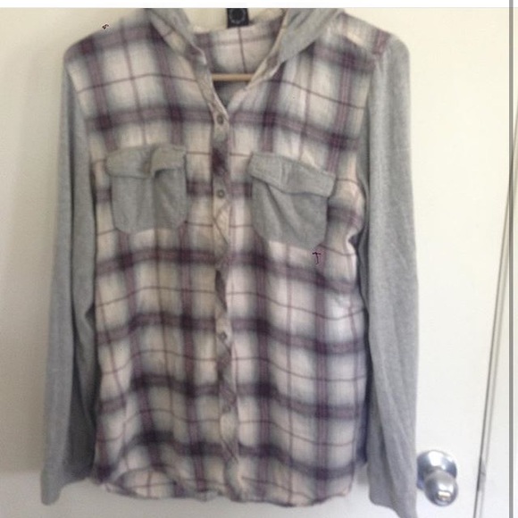 Flannel w/ hoodie