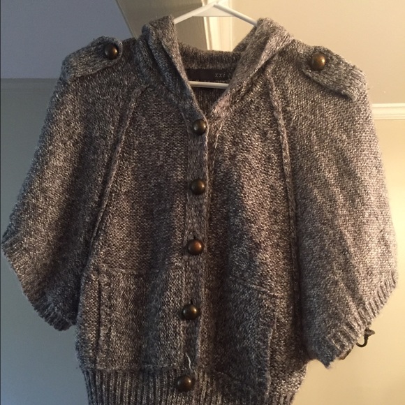 Grey Button-Up Sweater - Picture 1 of 3