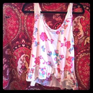 Flower pattern tank top