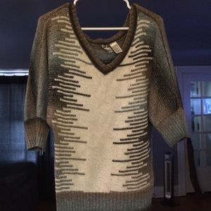 BKE 3/4 length sleeve slouch sweater