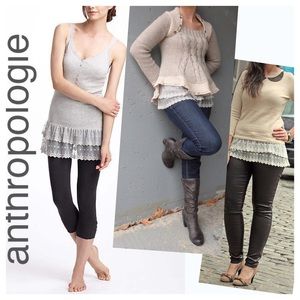 ✂️Price Drop✂️Cream lace Anthropologie tank /cami