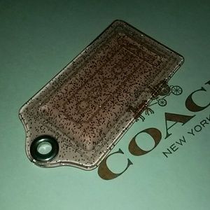 Light Pink Coach Hangtag Charm Fob