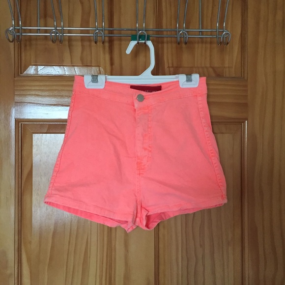 Neon High Waisted Shorts