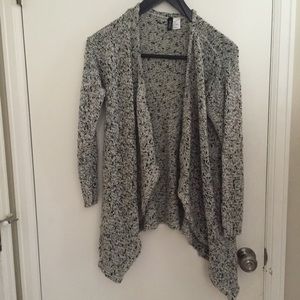 Asymmetrical Hem Knit Cardigan