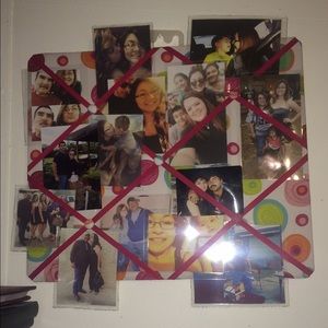 Collage wall photo hanger / decorator