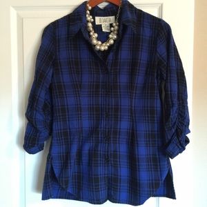 BB Dakota Blue Buffalo Plaid Top