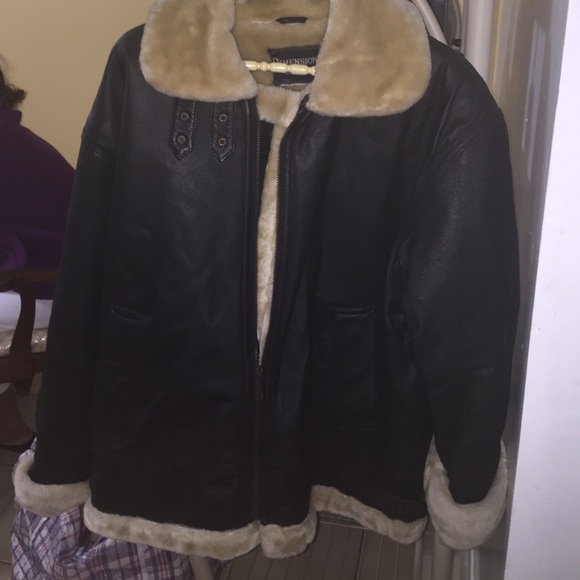 Black leather jacket