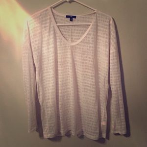 Gap white long sleeve