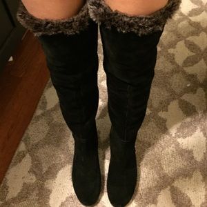 Sam Edelman over the knee suede boots