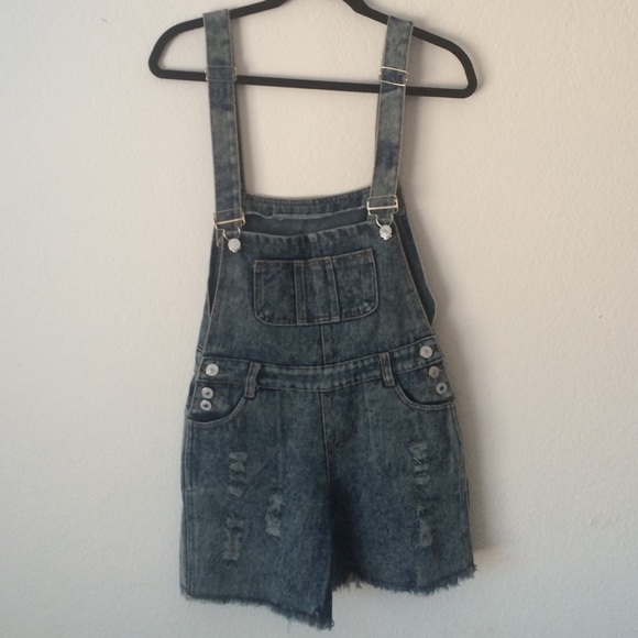 Denim overalls