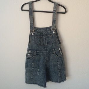 Denim overalls