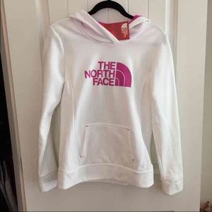 NWT North face white sweatshirt