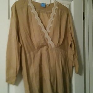 Tan Blouse