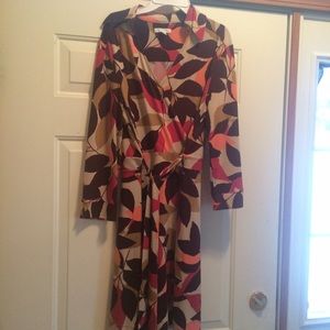 Faux wrap dress