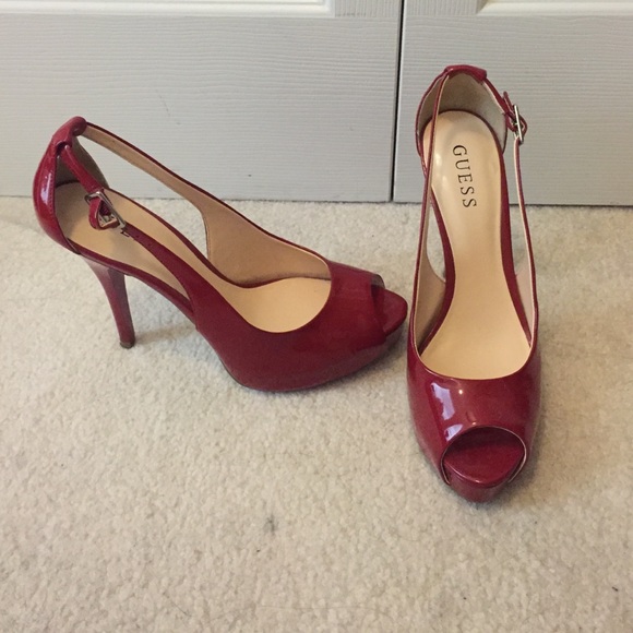 Sexy Red Peep toe Stilettos