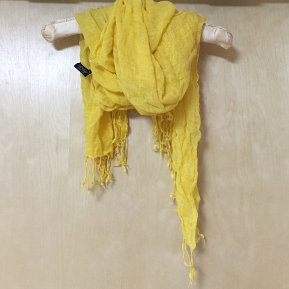 Yellow summer scarf