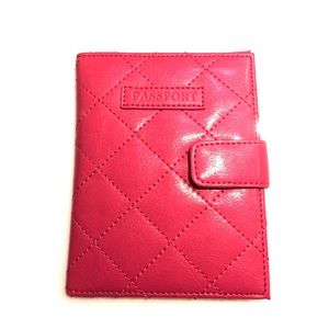 Passport case with magnetic clasp