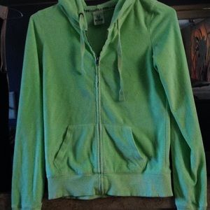 VS Pink - Green ZipUp Sweater.