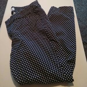 Polka dot ankle pants