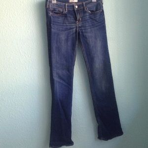 hollister boot cut jeans in dark wash