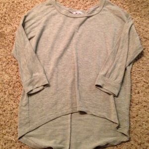 Gray, quarter length sleeve shirt